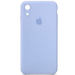 Чохол Silicone Case Square Full Camera Protective (AA) для Apple iPhone XR (6.1"), Голубой / Lilac Blue