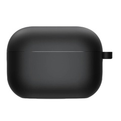 Силіконовий футляр з мікрофіброю для навушників Airpods Pro, Чорний / Black