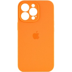 Чехол Silicone Case Full Camera Protective (AA) для Apple iPhone 13 Pro (6.1") Оранжевый / Kumquat