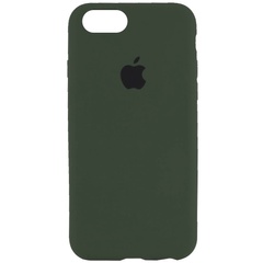 Чехол Silicone Case Full Protective (AA) для Apple iPhone 7 / 8 / SE (2020) (4.7") Зеленый / Dark green