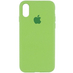 Чохол Silicone Case Full Protective (AA) для Apple iPhone X (5.8 ") / XS (5.8"), М'ятний / Mint