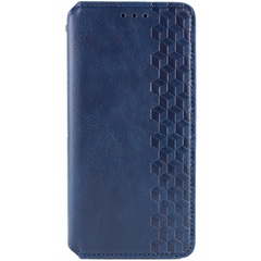 Шкіряний чохол книжка GETMAN Cubic (PU) для Samsung Galaxy A55, Синий