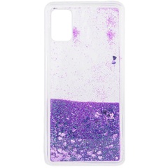 TPU чохол Liquid hearts для Samsung Galaxy M51, Фіолетовий