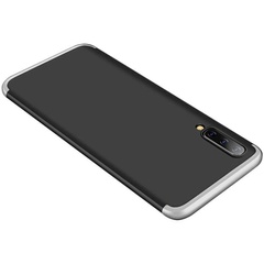 Пластикова накладка GKK LikGus 360 градусів (opp) для Samsung Galaxy A50 (A505F) / A50s / A30s, Черный / Серебряный