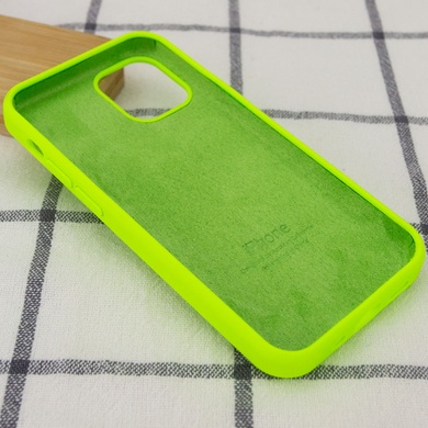 Чохол Silicone Case Full Protective (AA) для Apple iPhone 13 Pro (6.1 "), Салатовый / Neon Green