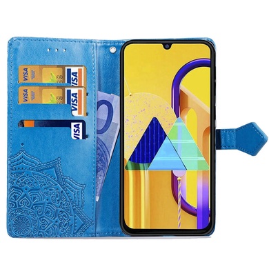 Кожаный чехол (книжка) Art Case с визитницей для Samsung Galaxy M30s / M21 Синий