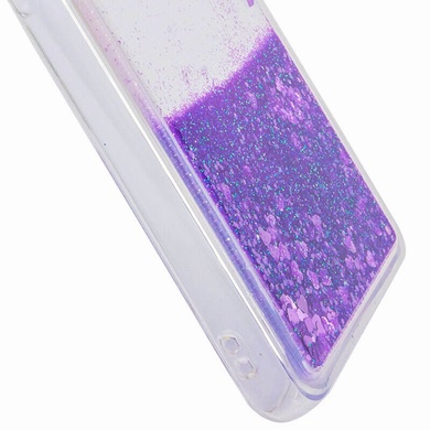 TPU чехол Liquid hearts для Samsung Galaxy M51, Фиолетовый