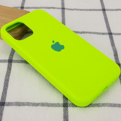 Чехол Silicone Case Full Protective (AA) для Apple iPhone 13 Pro (6.1") Салатовый / Neon Green