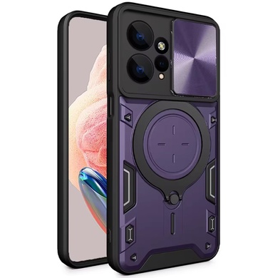 Удароміцний чохол Bracket case with Magnetic для Xiaomi Redmi Note 12 4G, Purple