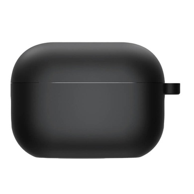 Силиконовый футляр с микрофиброй для наушников Airpods Pro Черный / Black