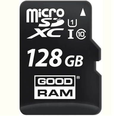 Карта пам'яті GoodRam microSDXC UHS-1 128 GB Class 10 + SD adapter, Чорний