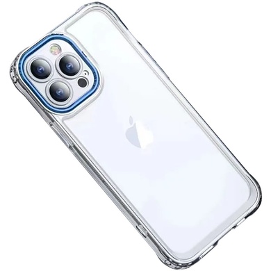 TPU+PC чехол ColorCam для Apple iPhone 12 Pro (6.1") Прозрачный / Синий