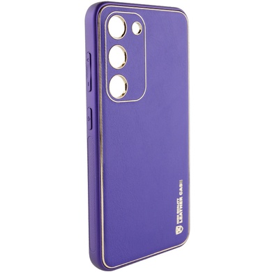 Кожаный чехол Xshield для Samsung Galaxy S24+ Фиолетовый / Ultra Violet
