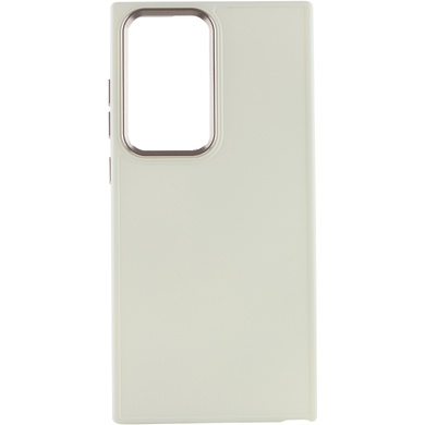 TPU чехол Bonbon Metal Style для Samsung Galaxy S23 Ultra Белый / White