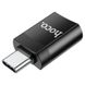 Перехідник Hoco UA17 Type-C Male to USB Female USB3.0, Чорний