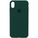 Чехол Silicone Case Full Protective (AA) для Apple iPhone XR (6.1") Зеленый / Forest green