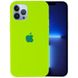 Чехол Silicone Case Full Protective (AA) для Apple iPhone 13 Pro (6.1") Салатовый / Neon Green