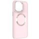TPU чехол Bonbon Metal Style with MagSafe для Apple iPhone 15 (6.1") Розовый / Light Pink