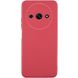 Силиконовый чехол Candy Full Camera для Xiaomi Redmi A3 Красный / Camellia