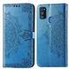 Кожаный чехол (книжка) Art Case с визитницей для Samsung Galaxy M30s / M21 Синий