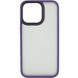 TPU+PC чохол Metal Buttons для Apple iPhone 15 Pro (6.1"), Темно-фиолетовый
