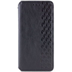 Кожаный чехол книжка GETMAN Cubic (PU) для Samsung Galaxy A55 Черный
