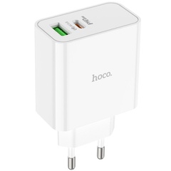 МЗП Hoco C113A Awesome PD65W (1USB/1Type-C), white