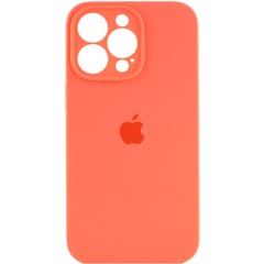 Чехол Silicone Case Full Camera Protective (AA) для Apple iPhone 13 Pro (6.1") Оранжевый / Pink citrus