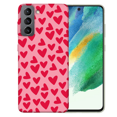 TPU чохол Love для Samsung Galaxy S21 FE, Hearts mini
