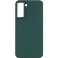 TPU чехол Bonbon Metal Style для Samsung Galaxy S21 FE Зеленый / Pine green