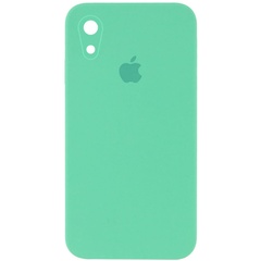 Чохол Silicone Case Square Full Camera Protective (AA) для Apple iPhone XR (6.1"), Зеленый / Spearmint