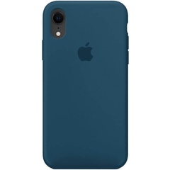 Чехол Silicone Case Full Protective (AA) для Apple iPhone XR (6.1") Синий / Cosmos Blue