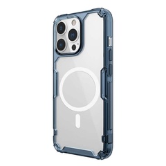 TPU чехол Nillkin Nature Pro Magnetic для Apple iPhone 13 Pro (6.1") Синий (прозрачный)