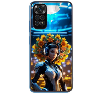 TPU+PC чехол Prisma Ladies для Xiaomi Redmi Note 11 Pro 4G/5G / 12 Pro 4G Cyberpunk