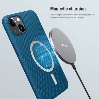 Чехол Nillkin Matte Magnetic Pro для Apple iPhone 15 (6.1") Синий / Blue