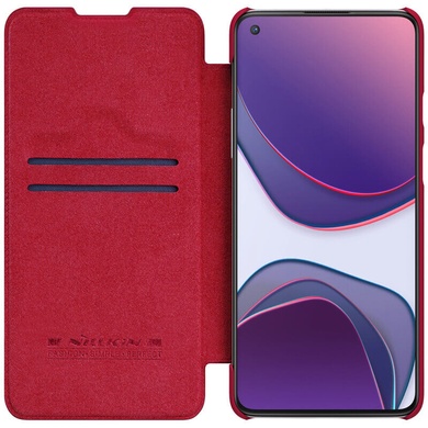 Шкіряний чохол (книжка) Nillkin Qin Series для OnePlus 8T, Червоний