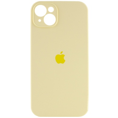 Чехол Silicone Case Full Camera Protective (AA) для Apple iPhone 13 (6.1") Желтый / Mellow Yellow