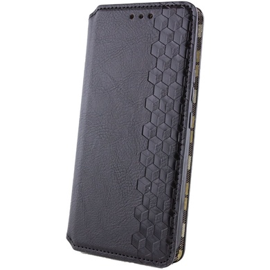 Кожаный чехол книжка GETMAN Cubic (PU) для Samsung Galaxy A55 Черный