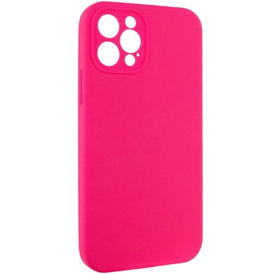 Чохол Silicone Case Full Camera Protective (AA) NO LOGO для Apple iPhone 12 Pro (6.1"), Розовый / Barbie pink