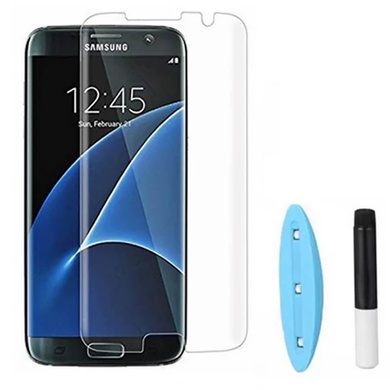 Захисне 3D скло UV для Samsung G935F Galaxy S7 Edge, Прозорий