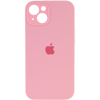 Чехол Silicone Case Full Camera Protective (AA) для Apple iPhone 14 Plus (6.7") Розовый / Light pink