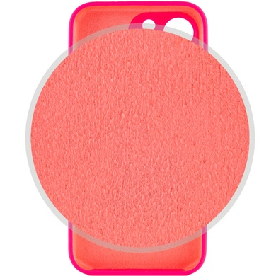 Чехол Silicone Case Full Camera Protective (AA) для Apple iPhone 13 Pro Max (6.7") Розовый / Barbie pink