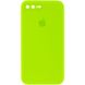 Чохол Silicone Case Square Full Camera Protective (AA) для Apple iPhone 7 plus / 8 plus (5.5 "), Салатовый / Neon Green