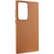 Шкіряний чохол Bonbon Leather Metal Style для Samsung Galaxy S22 Ultra, Коричневый / Brown