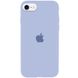 Чехол Silicone Case Full Protective (AA) для Apple iPhone SE (2020) Голубой / Lilac Blue