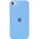 Чехол Silicone Case Full Protective (AA) для Apple iPhone SE (2020) Голубой / Cornflower