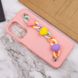 Чохол Chained Heart c підвісним ланцюжком для Samsung Galaxy M23 5G / M13 4G, Pink Sand