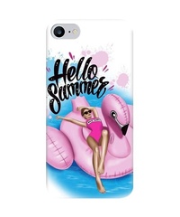 Силиконовый чехол Girls для Apple iPhone SE (2020), Hello summer