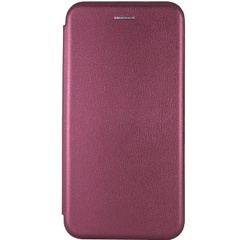Кожаный чехол (книжка) Classy для Samsung Galaxy A02 Бордовый
