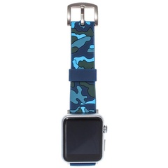Ремешок силиконовый для Apple Watch камо 42/44mm Синий